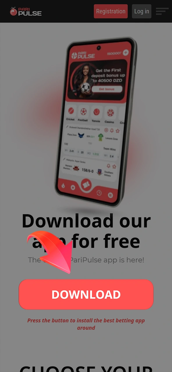 Download the PariPulse app using the link.