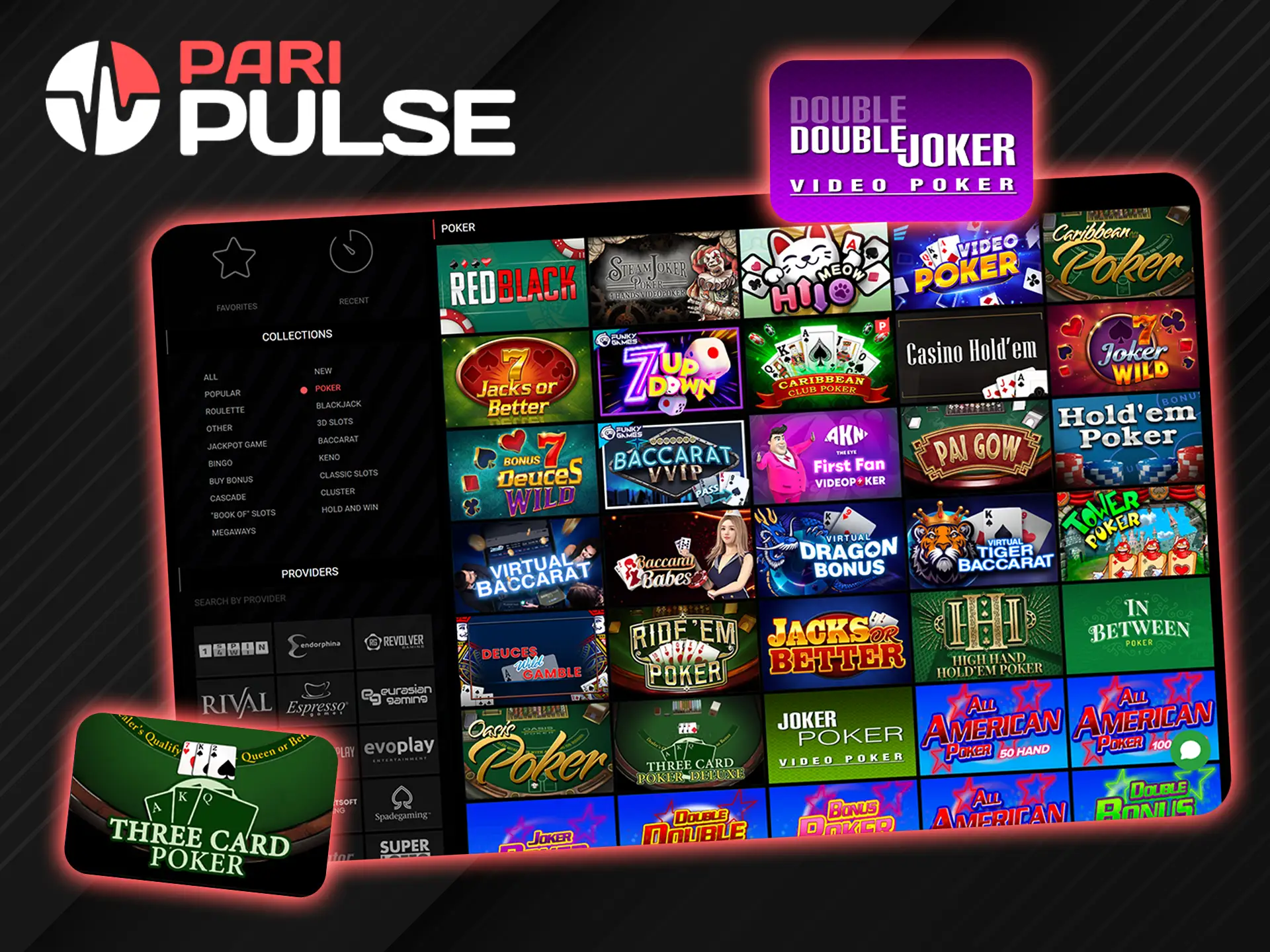 Have an unforgettable poker experience at PariPulse.