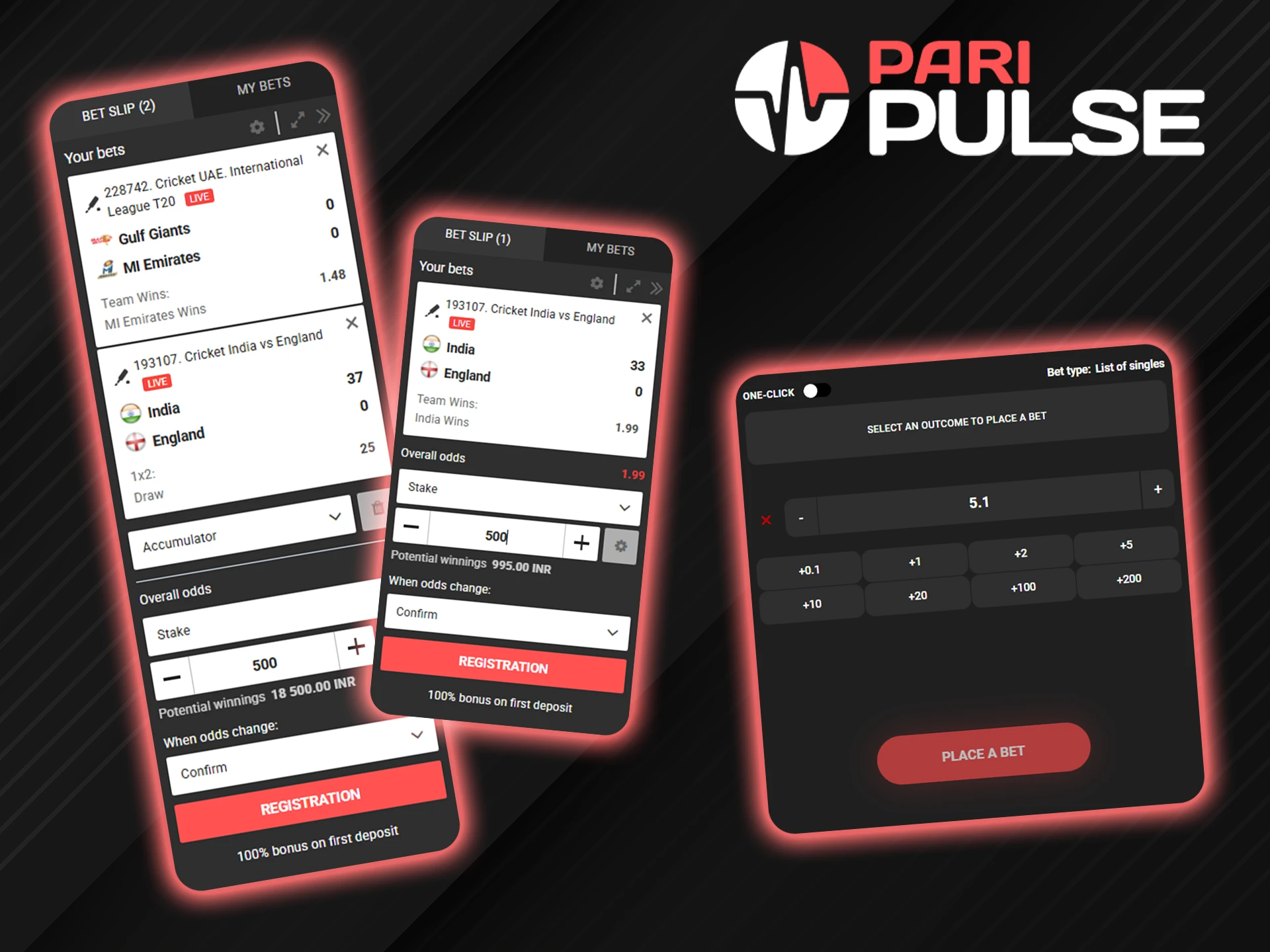 PariPulse offers a variety of betting options.