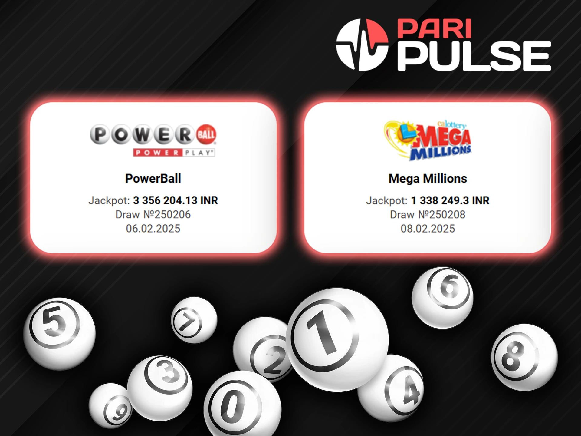 Try to win the jackpot at Lotto on PariPulse.